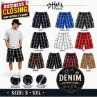 Shaka Wear Men's Checkered Relaxed Fit Plaid Cargo Shorts Loose Fitting S - 5XL