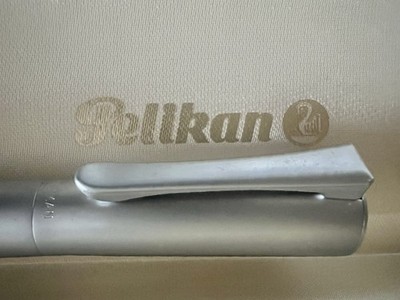 PELIKAN Fountain Pen P72 PHARO Chrome Metal NIB MAXI 7 Vintage