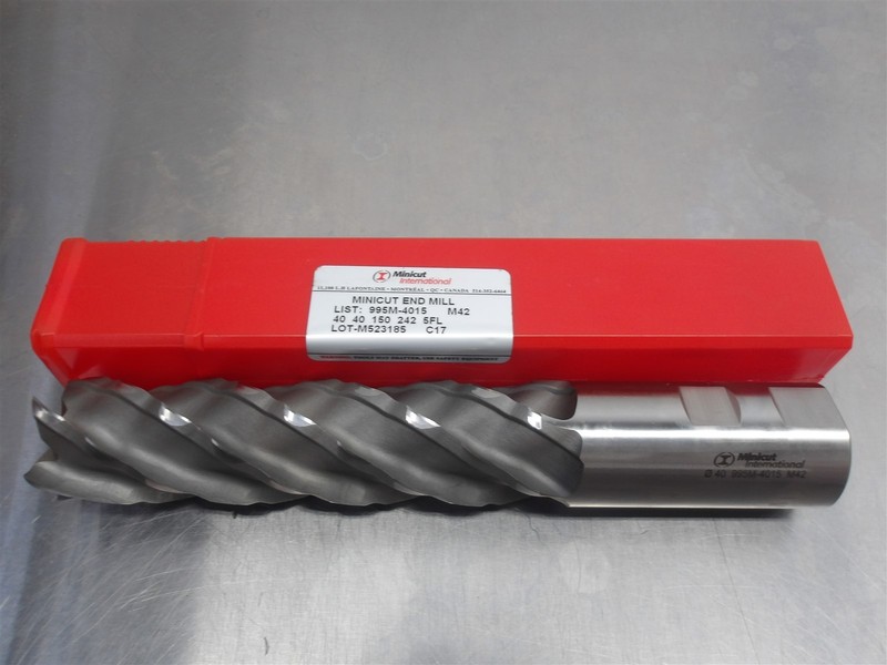 1 NEW! Minicut 40mm Cobalt Endmill 5 Flute 995M-4015