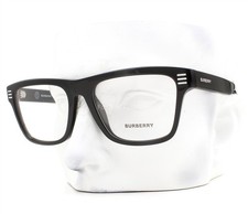 Burberry Eyeglasses BE 2387 3001 Glasses Polished Black Silver 55mm with Case