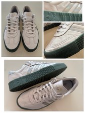 adidas Originals Sambarose FX6274 Echtleder Weiß Agavengrün Plateau Gr.40 Sambae