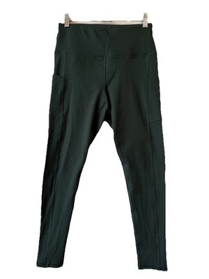 Iuga NWOT High Waisted Ankle Pocket Athletic Leggings M Green Workout Gym Yoga