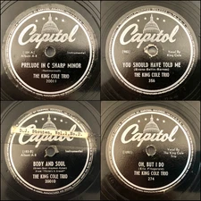 4 KING COLE TRIO Prelude in C Sharp, Body and Soul, You Should Have Told, Oh But