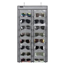 Over the Door Hanging Sunglasses Organizer Storage Sunglass Rack Holder Eyewe...