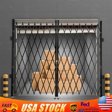 Double Folding Security Gate 360  Rolling Door Gate 6-1/2'H x 12'W Scissor Gate