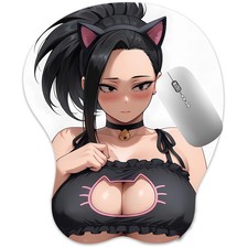 NEW 3D Mouse pad Oppai Mousepad with Wrist Rest Pain Relief Anime Boob-pad Momo