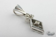 Brillant Anhänger 14kt. 585 Weißgold Brillanten 0,08 ct *