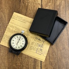 Vintage Agat Black 4282 Soviet Era Mechanical stopwatch USSR