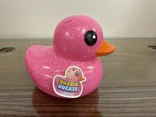 NEW, Jumbo 6" Dazzle Duckie Duck Toy HOT PINK GLITTER