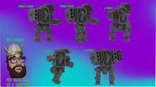Bowman Alternate Mech Model For Battletech 6mm-10mm-15mm