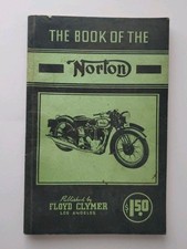 THE BOOK OF NORTON MOTORCYCLE RANGE MODEL  16H 18 19 20 50 ES2 VINTAGE CLYMER