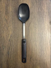Vintage Ekco Nylon Solid Spoon Black Serving Heat Resistant Cooking 12”