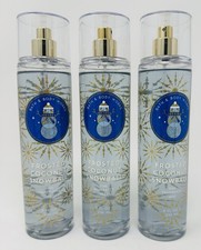 3 FROSTED COCONUT SNOWBALL BATH BODY WORKS FINE FRAGRANCE MIST BODY SPRAY 8 OZ