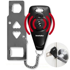 Securityman Portable Door Lock with Alarm  Hotel Door Locks for Travelers Se...