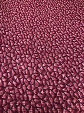 3-YARDS Burgundy Print Cotton Fabric 45 Cranston VIP  TWO 1.5-YD Remnants 