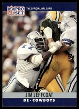 1990 Pro Set Jim Jeffcoat Dallas Cowboys #80