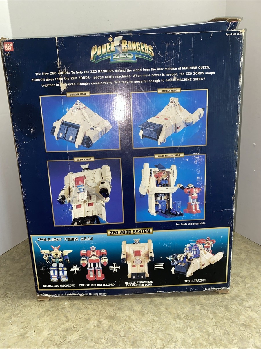 Power Rangers Zeo Deluxe PYRAMIDAS The Carrier Zord 1996 Figure