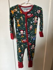 Little Sleepies Disney 12 to 18M Zip Sleeper Green Christmas Bamboo
