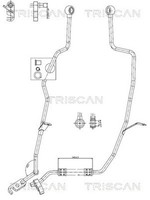 Triscan Hydraulikschlauch Lenkung 8516 11037 FüR BMW 7Er E38 725 Tds 728 730 735