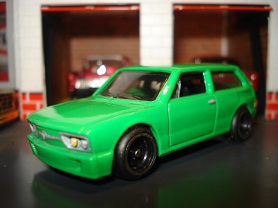 VOLKSWAGEN BRASILIA LIMITED EDITION 1/64 COOL 4 SPOKE REAL RIDERS GREEN