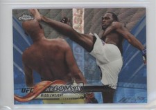 Derek Brunson Chrome 2018 Blue Wave Refractor /75 #66
