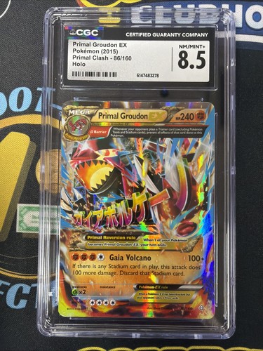 Primal Groudon-EX graded CGC 8.5 for sale on eBay