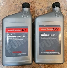 2 QUARTS Honda OEM Dual Pump Fluid II DPSF DPSF II NEW SEALED 08200-9007