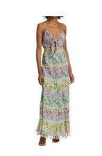 NEW Alice & Olivia Karolina Tie Front Floral Maxi Dress, Size 4