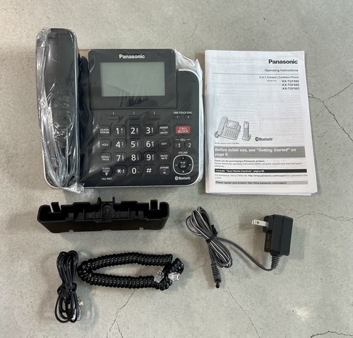 Panasonic KX-TGF880/KX-TGF882B Home Telephone Main Base w/ AC Adapter Bluetooth