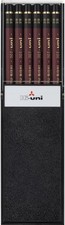 Uni Hi Wooden Pencil - 2B - Box of 12 HU2B 12 Count Pack 1 ,