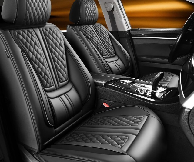 BLACK Car Seat Covers Compatible with Chevrolet/Chevy Colorado 2015-2026
