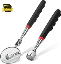 Telescoping Magnetic Pickup Tool Set Pull Force 22 Lb, Extendable Magnet Pick-Up