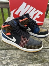 Jordan 1 Mid MMD Multi Color Grid GS - DC4092-001 - Size 5.5Y