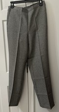 ALFRED DUNNER Traditional Fit Pants Pull On Stretch Waist Pockets Grey Sz 10 NWT