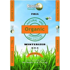 Sustane 8-0-4 Natural and Organic Fall Winterizer Lawn Fertilizer, 30lbs 2.11 per gallon