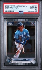 2022 Topps Chrome Update Series Bobby Witt Jr. #USC35 (RC) Rookie PSA 10