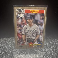 2022 Topps Series 2 - 1987 Topps All-Star Baseball Gerrit Cole #87AS-37 Gold /75