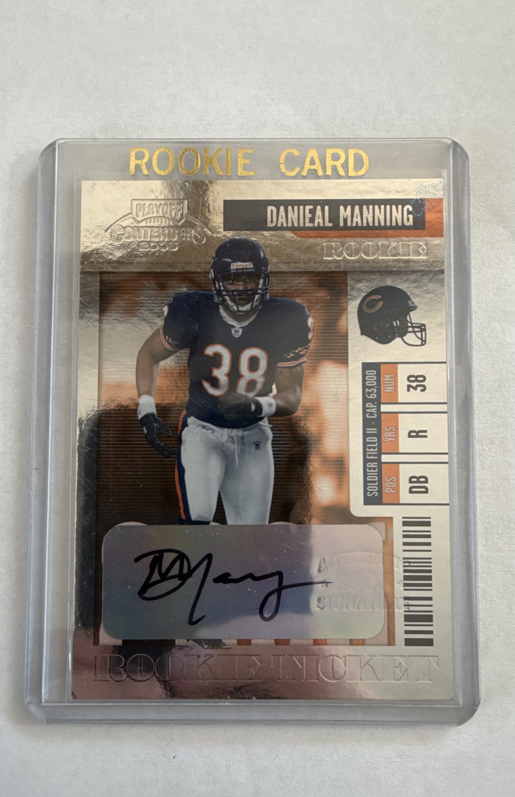 Danieal Manning Playoff Contenders #210 Autograph