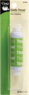 Dritz Elastic Thread 30yd-White - 9345-W
