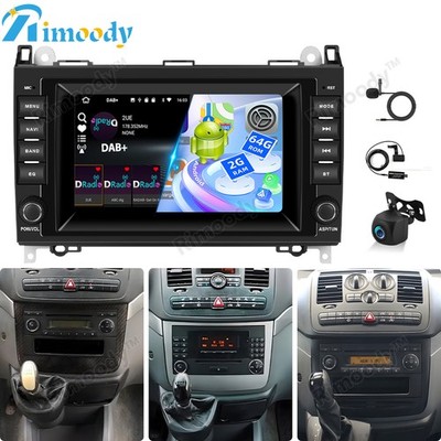 DAB+ Android 15.0 Autoradio GPS Navi Für Mercedes-Benz Vito Viano W639 2006-2016
