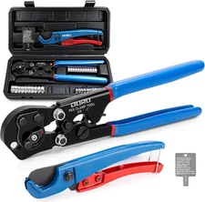2 IN 1 Ratchet Pex Crimping Tool Cinch and Remove Combo Function Blue 