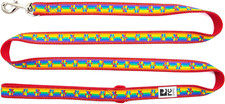 1" X 6' Dog Leash, Rainbow Paws