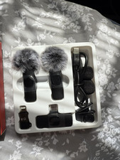 Wireless Lavalier Microphone for iPhone Android, Mini Mic Pro Lapel Mic