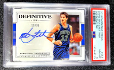 2019 PSA 8 NM/MT CHRISTIAN LAETTNER NATIONAL TREASURES DEFINITIVE INK AUTO G6787