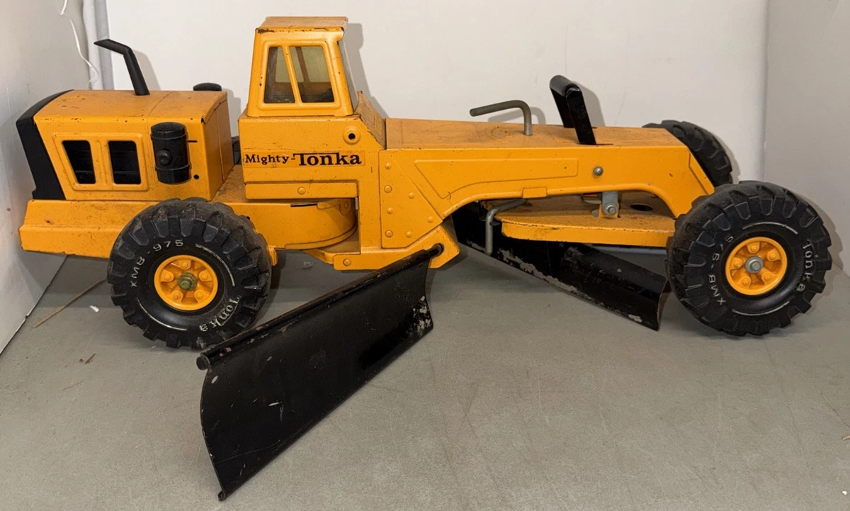 ポスラ? グレーダー ミニカー オレンジ　（TONKA） ポスラ? グレーダー ミニカー オレンジ （TONKA） Tonka Orange Road