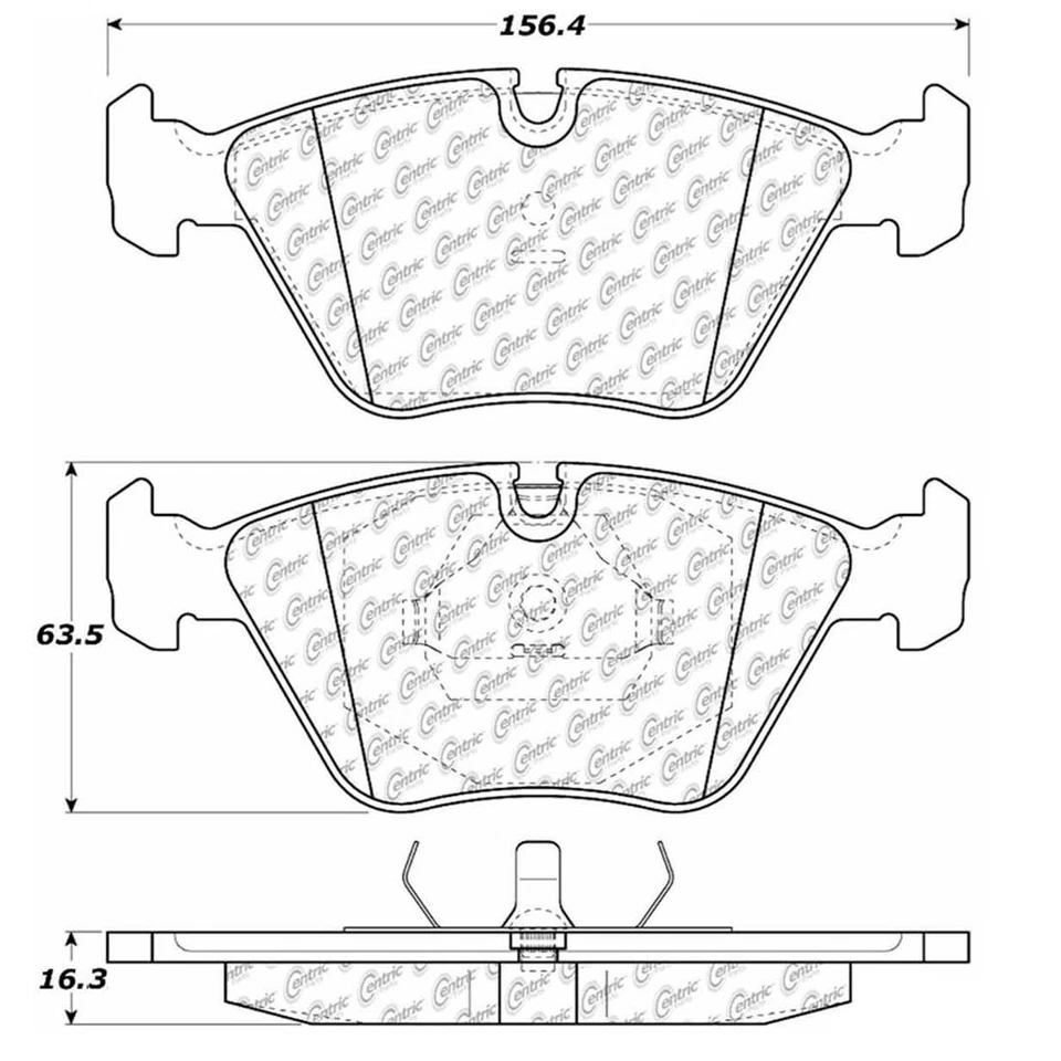 Juego de pastillas de freno de disco delanteras rotor de freno de disco C-Tek para Jaguar XJ6 1990-1997 Foto 3 de 4