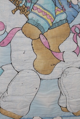 Trapunta bambino vintage fatta a mano jelly bean giunzione cambray pony - Foto 3 di 13