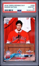 2018 Topps Opening Day Shohei Ohtani Rookie #200 PSA 10 RC Just Graded