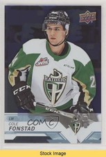 2018-19 Upper Deck CHL Silver Cole Fonstad #36 READ ek6