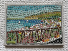 Vintage Italian Mosaic Plaque - Mimmo Sciarrano - I Mosaici Le Città D’Arte